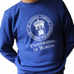 Sudadera básica unisex escudo azul UBU