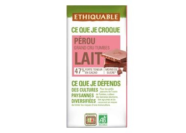 Chocolate Leche cacao 47% BIO 100g