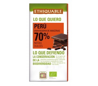 Chocolate negro 70% Perú BIO 100g