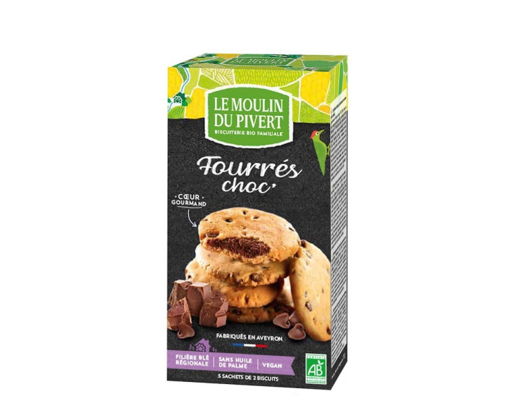 Galletas rellenas de chocolate (Fourrés choc)