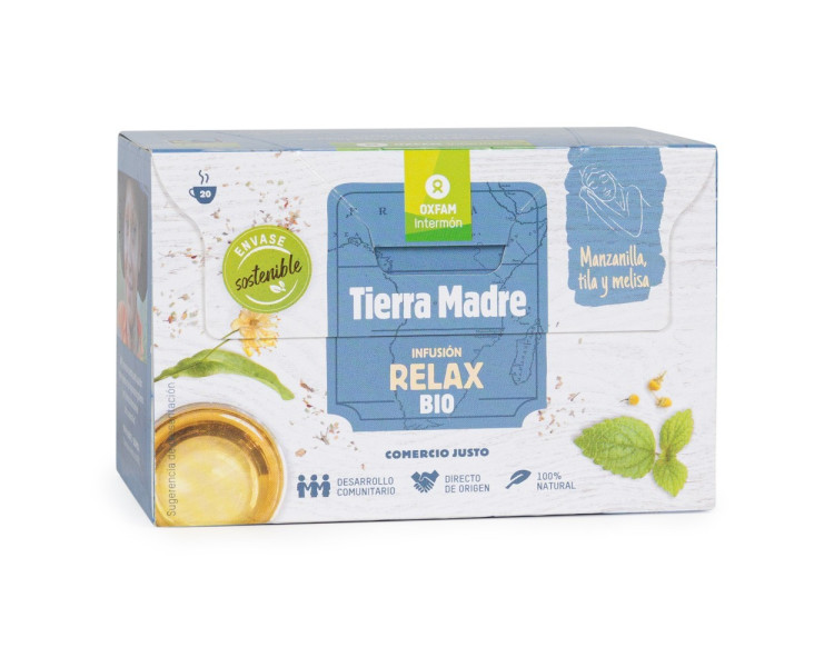 Infusión relax BIO Tierra Madre (manzanilla, tila y melisa)
