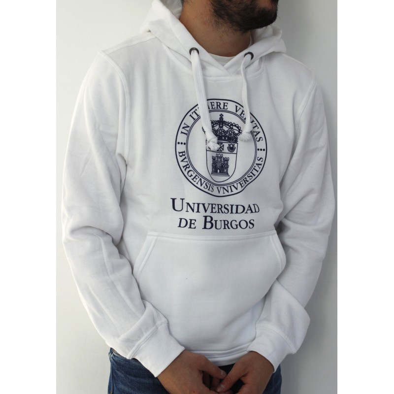 Sudadera escudo UBU blanca